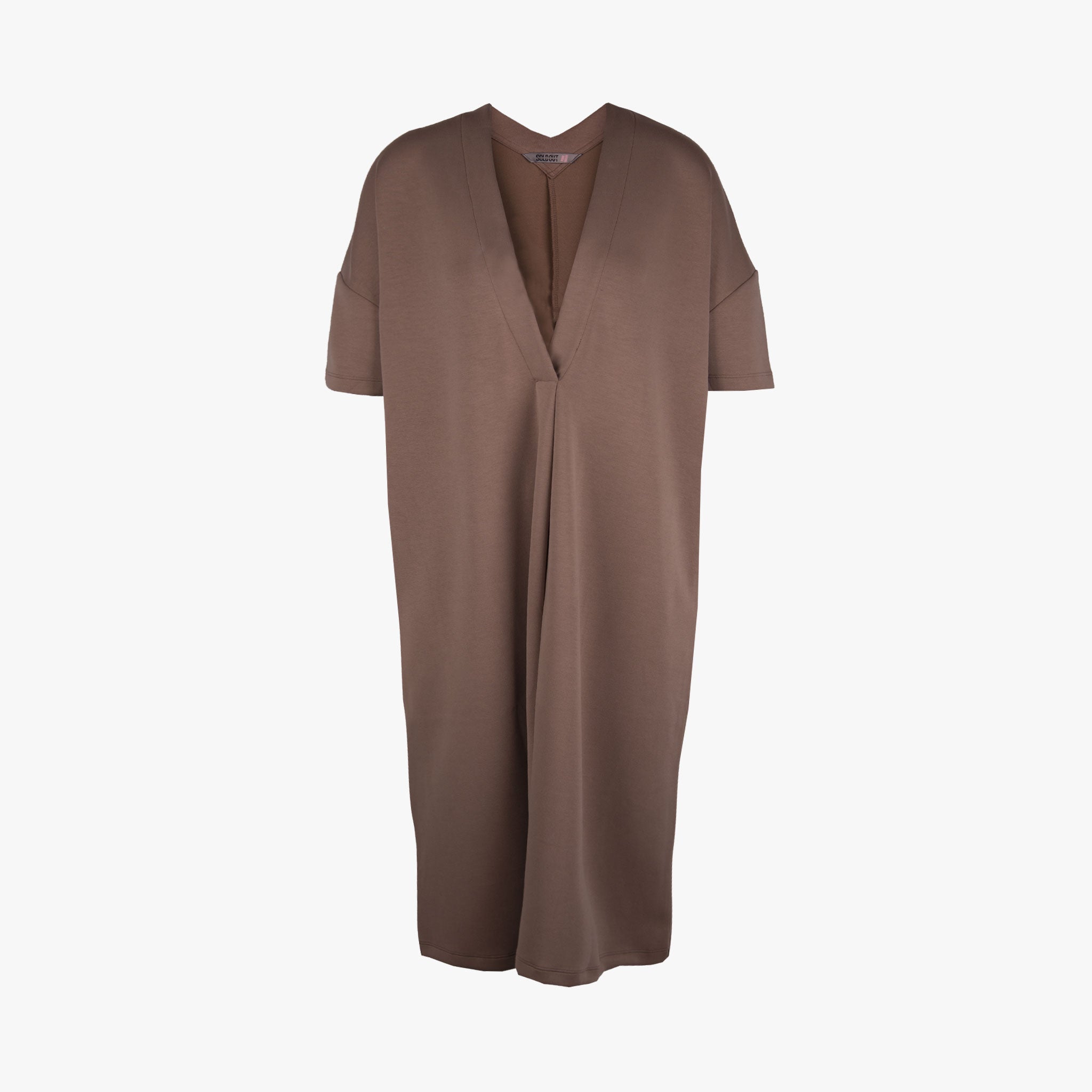 Sold Out V-Neck Kleid | taupe