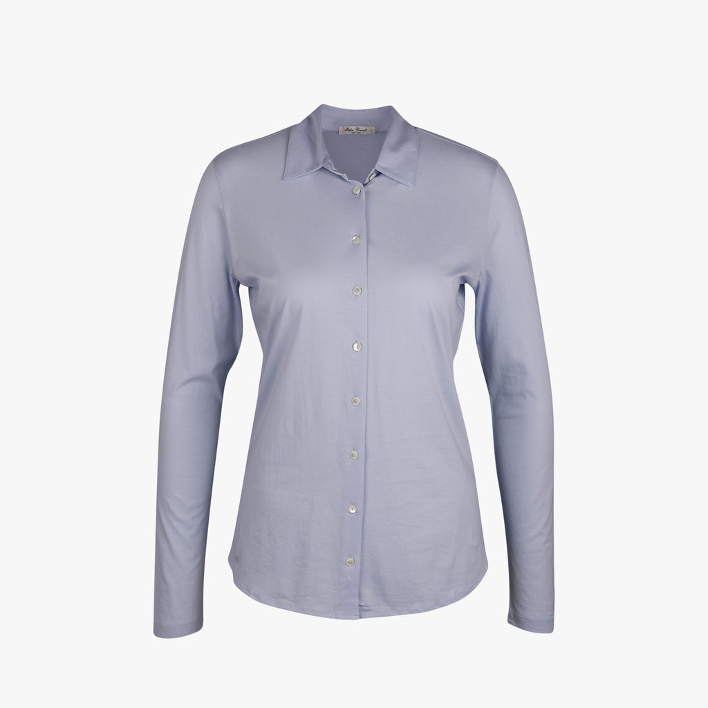 Stefan Brandt Jerseybluse Alma | hellblau
