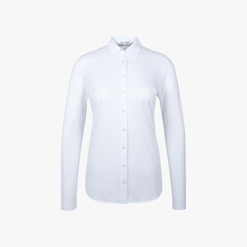 1/1 Jerseybluse Alma | weiß