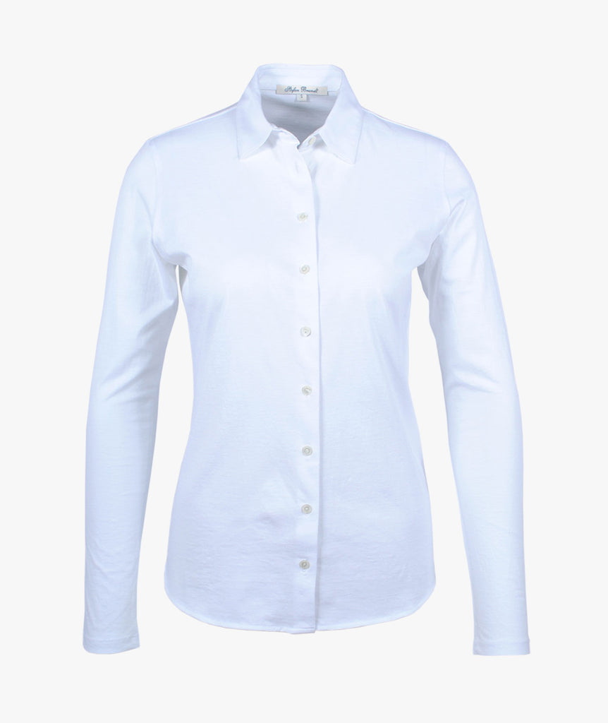 1/1 Jerseybluse Alma | weiß