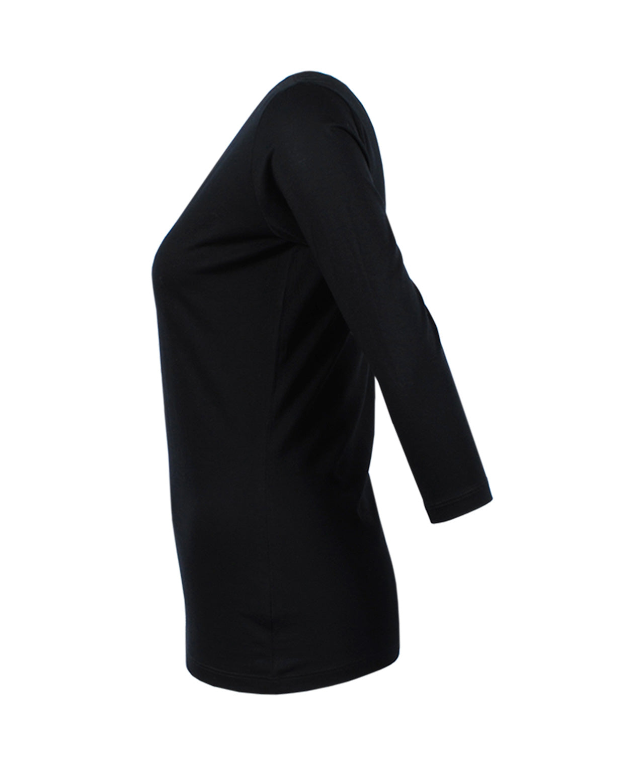 3/4 V-Shirt Clara | schwarz