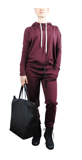 Sweathose uni | aubergine
