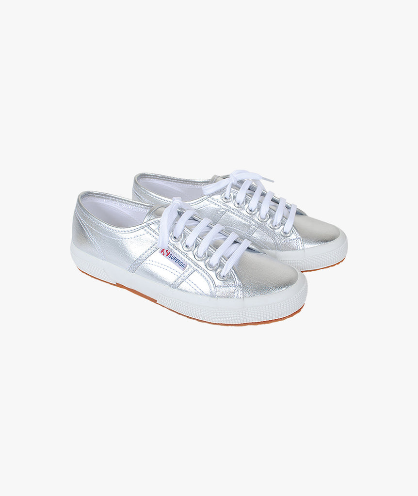 Sneaker Metallic | silber