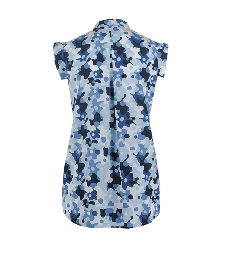 Bluse Print Olyvia | blau