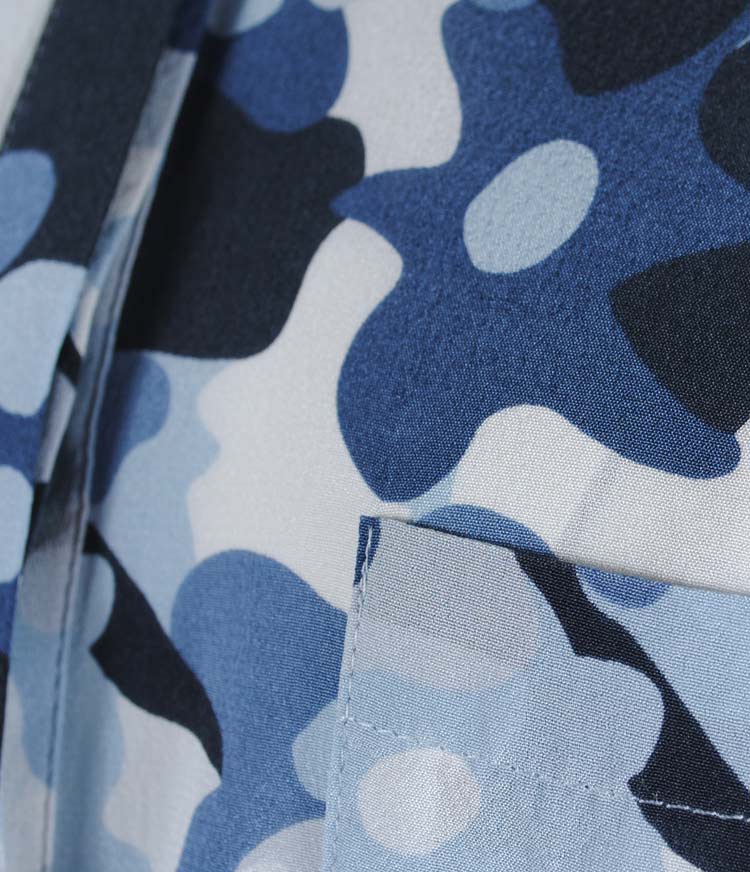 Bluse Print Olyvia | blau