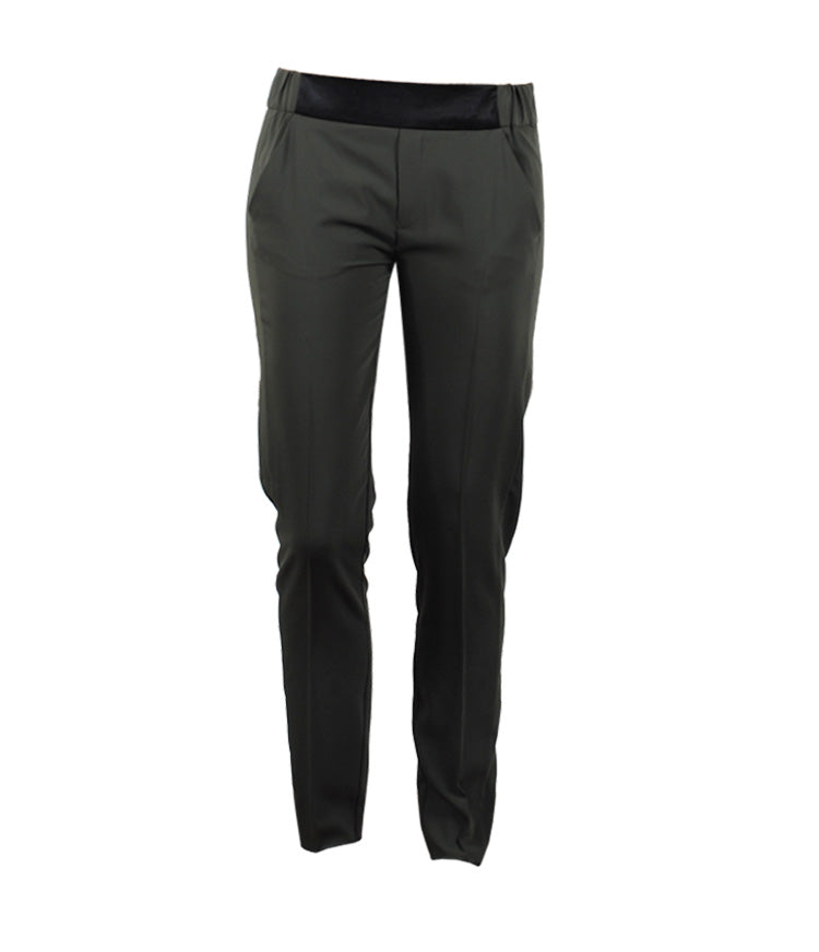 Hose Samtbund | oliv