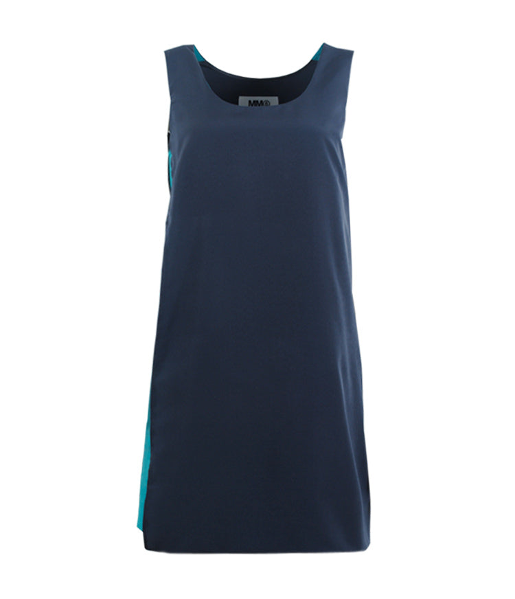 Kleid zweifarbig | anthra
