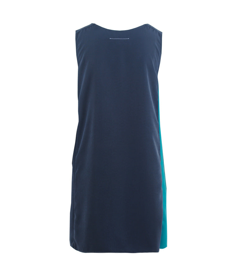 Kleid zweifarbig | anthra