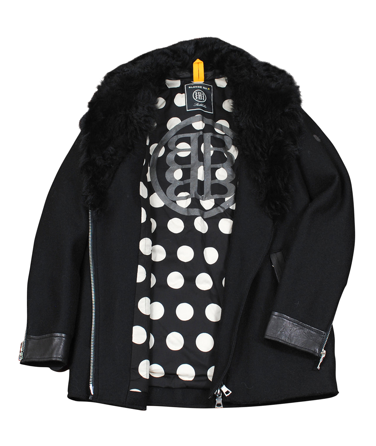 Jacke Materialmix A-Form | khaki