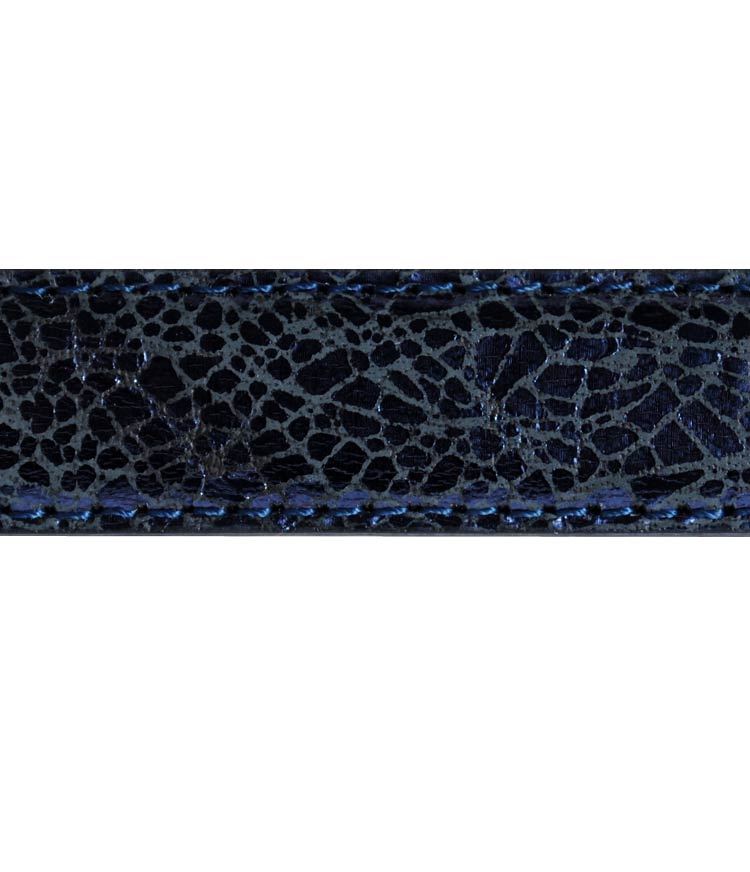 Lackgürtel Sayuro 2cm | nachtblau