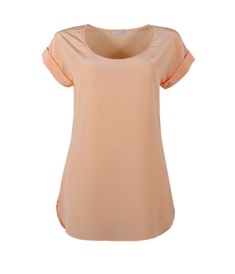 Seidenshirt lässig Isabel | apricot