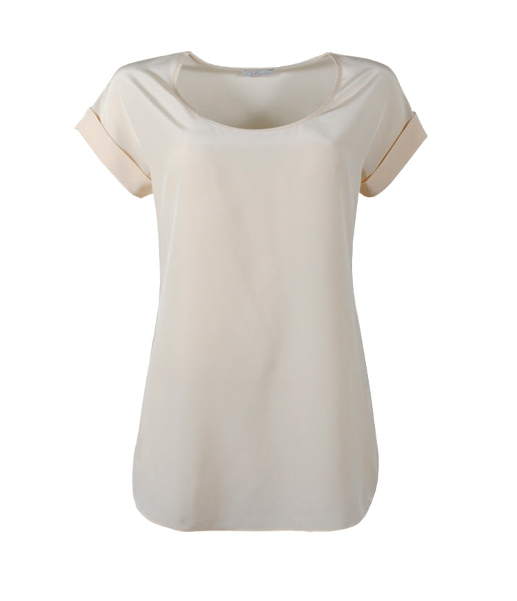 Seidenshirt lässig Isabel | rosenholz