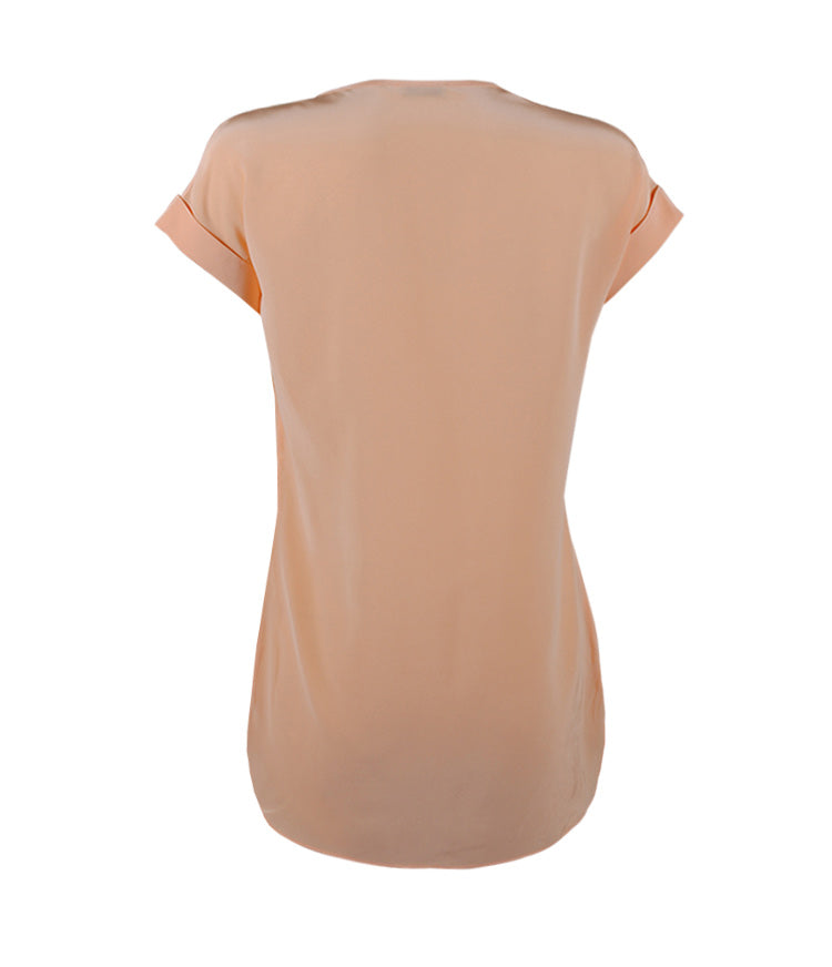 Seidenshirt lässig Isabel | rosenholz