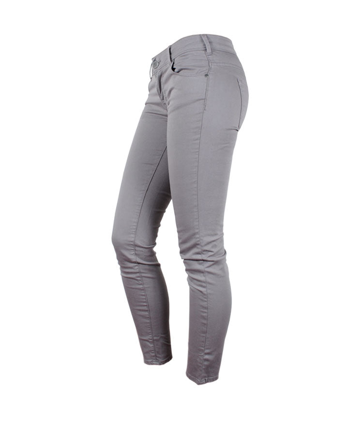 Jeans Röhre cropped bunt | grau