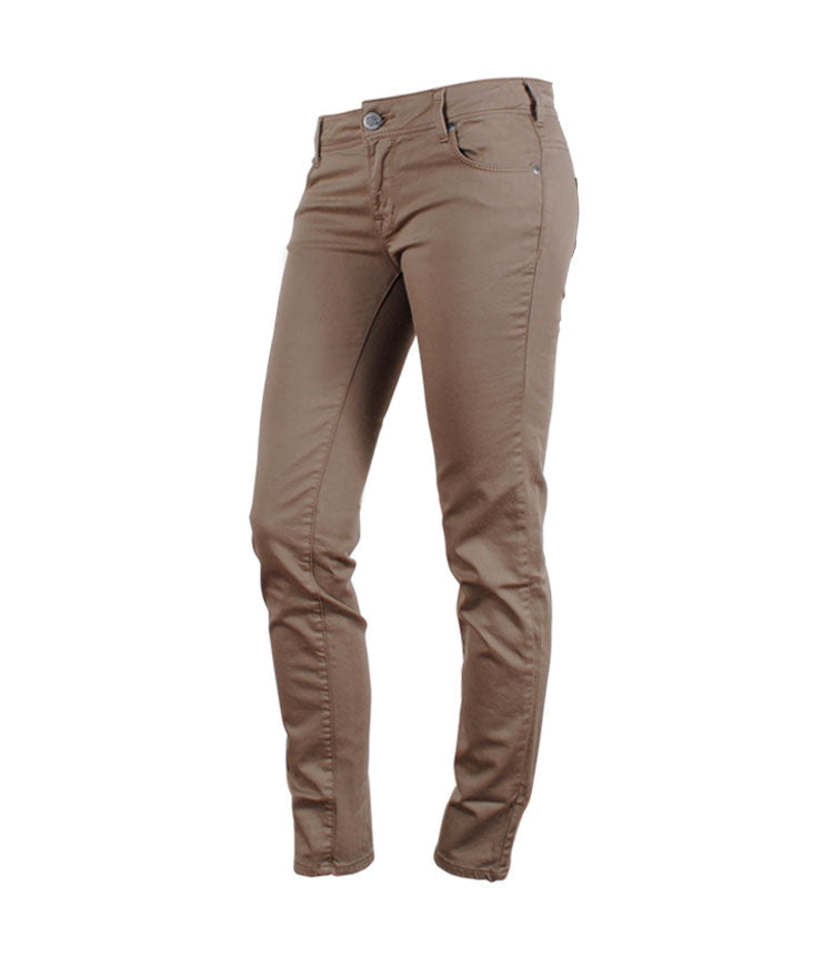 Jeans Röhre cropped bunt | sand