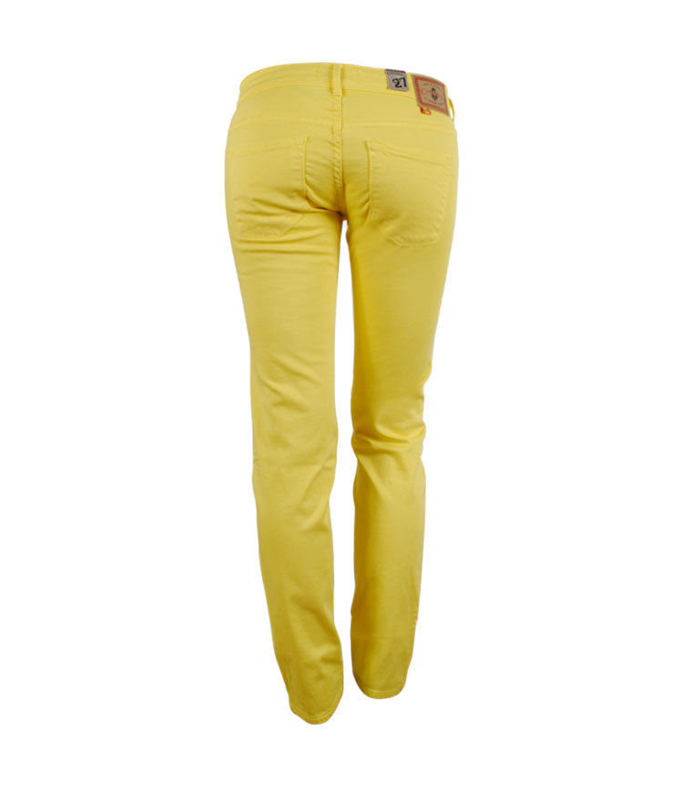 Jeans Röhre cropped bunt | sand