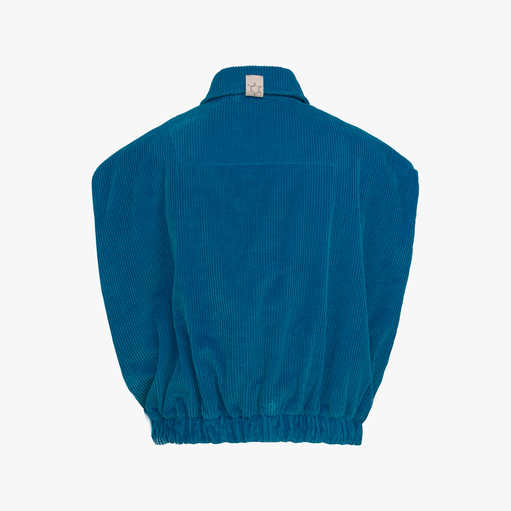 Cordweste wendbar | blau