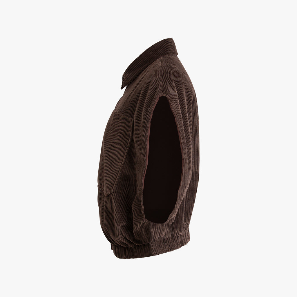 Cordweste wendbar | schoko