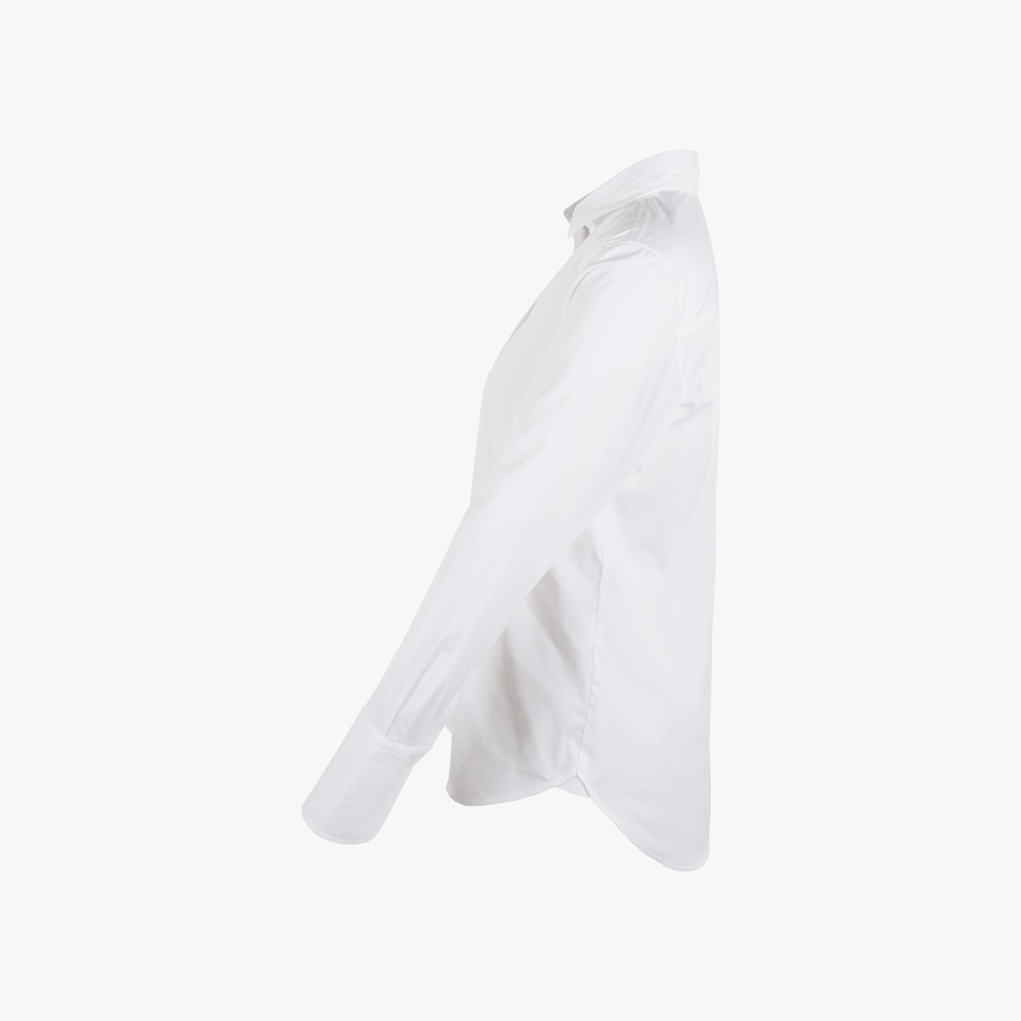 The White Shirt, Bluse Fashion Basic, Seitenansicht | weiß