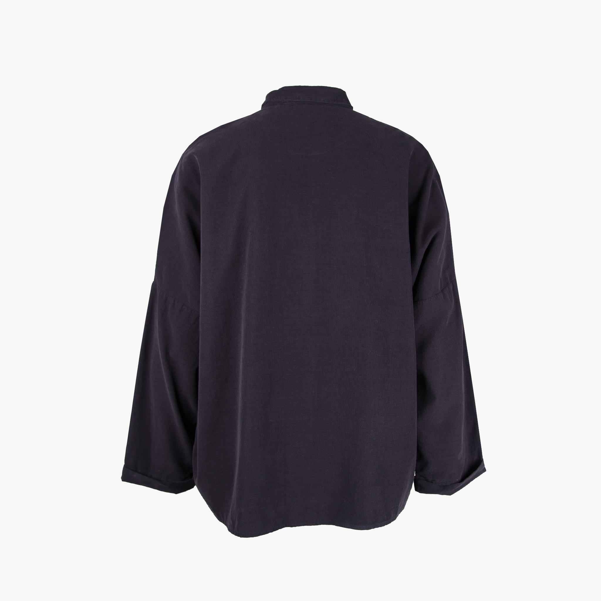 The white Shirt Bluse Feincord | dunkelblau
