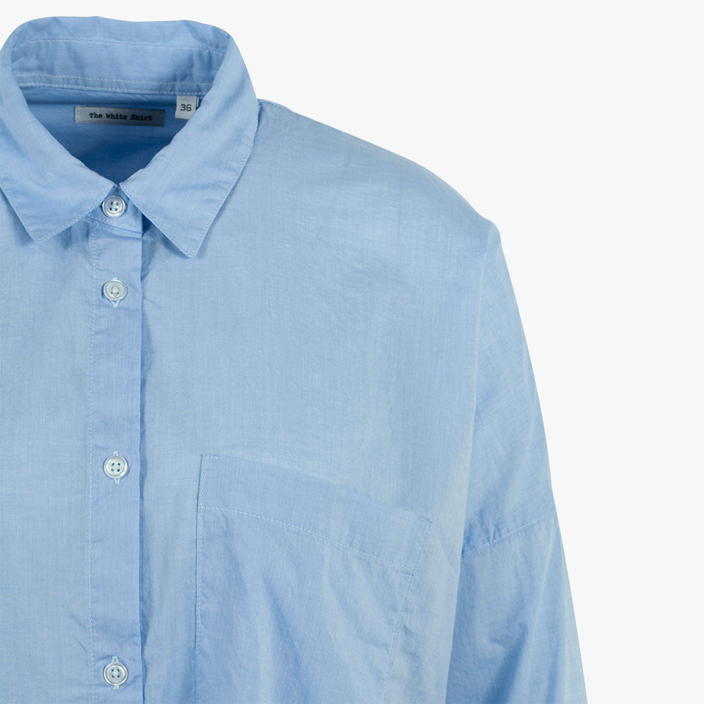 The White Shirt Bluse oversized | blau