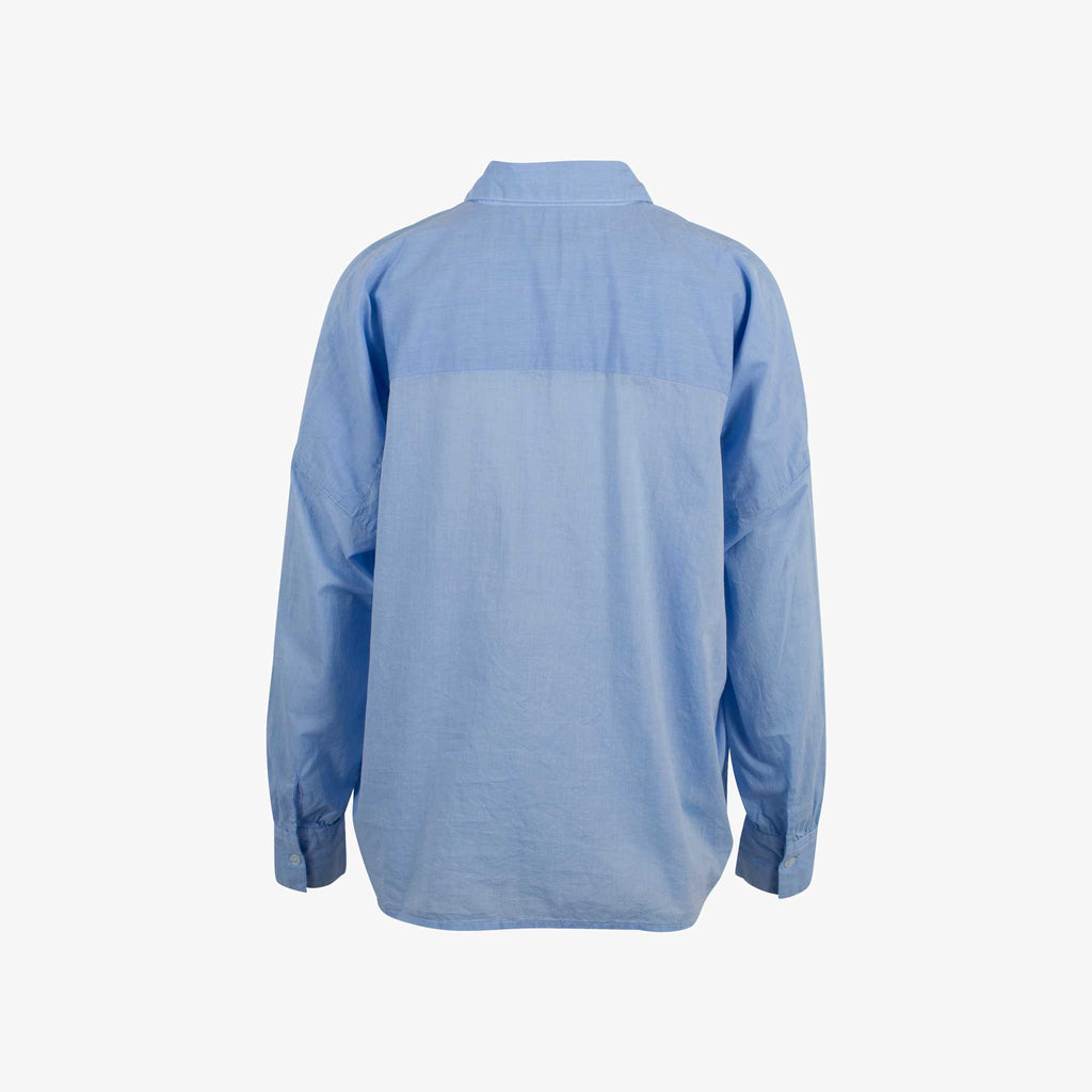 The White Shirt Bluse oversized | blau