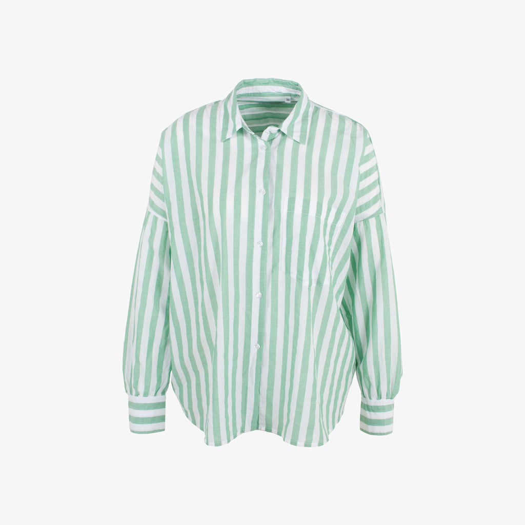 Bluse oversized | grün