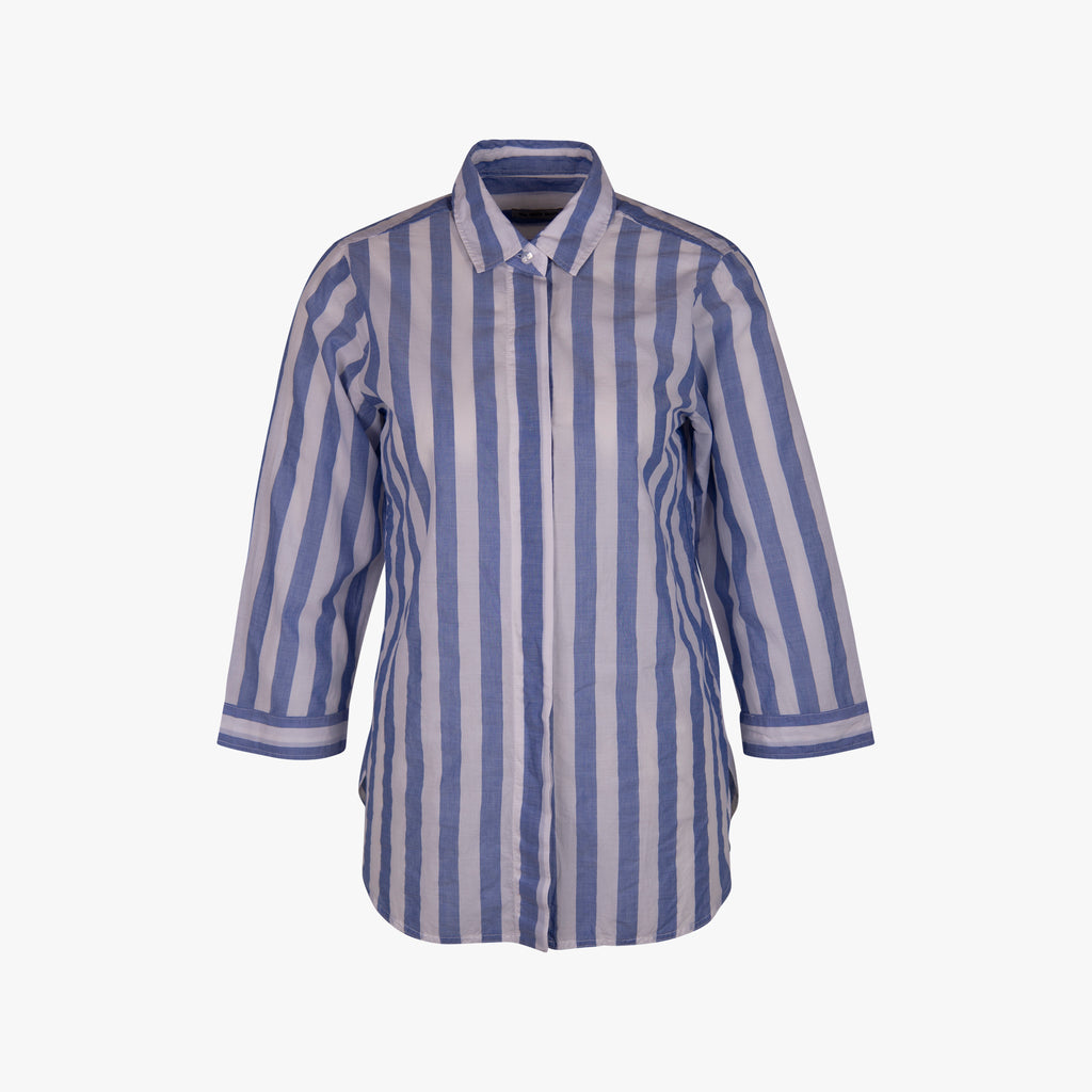 The White Shirt Bluse Streifen | blau