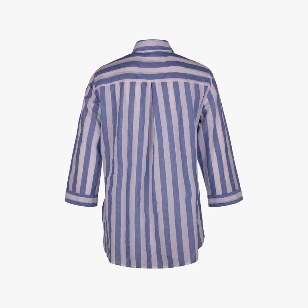 The White Shirt Bluse Streifen | blau