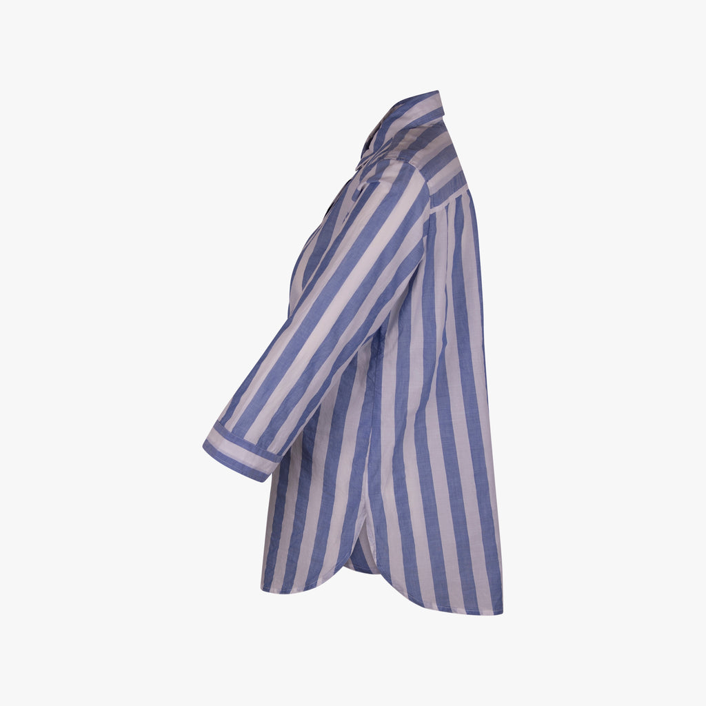 The White Shirt Bluse Streifen | blau