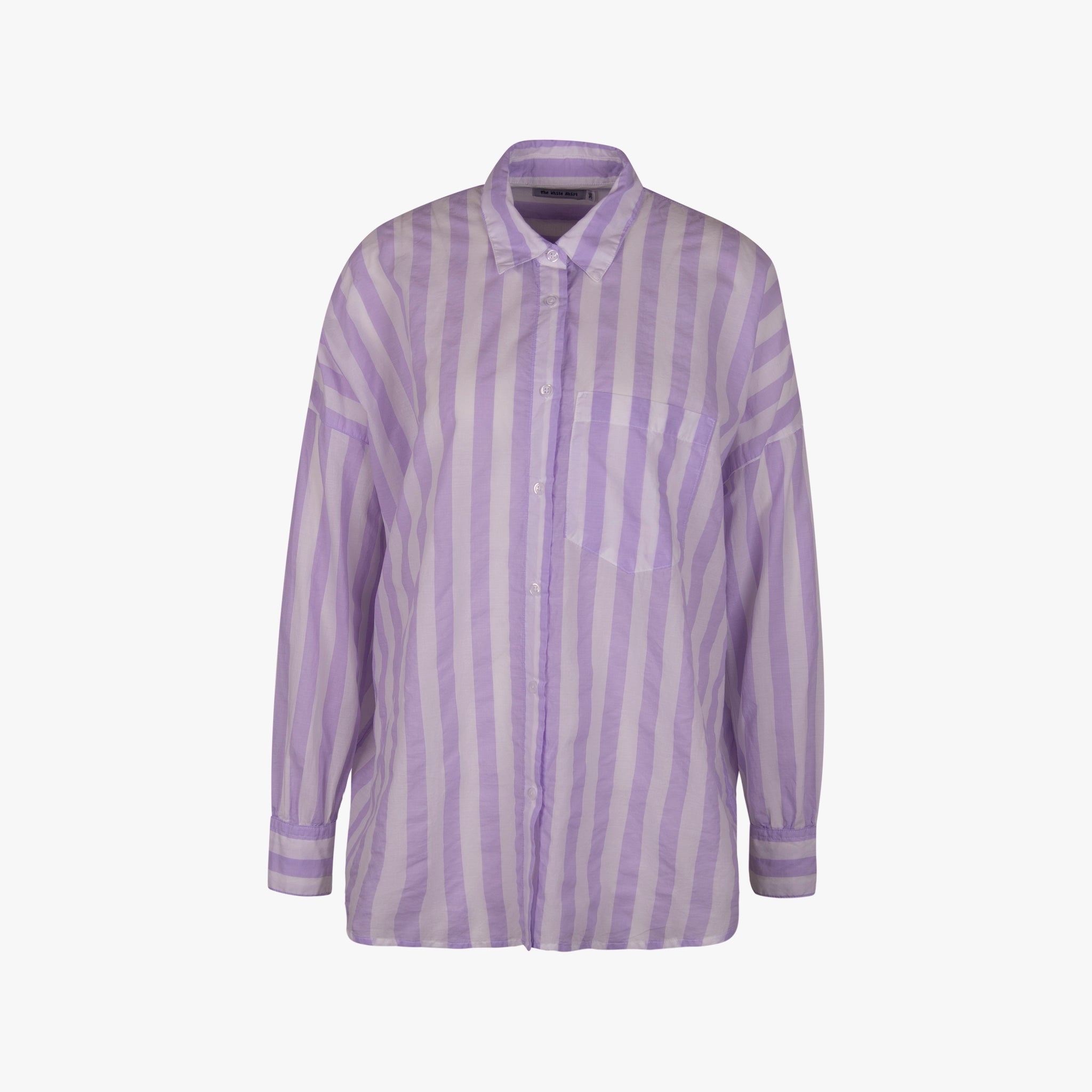 The White Shirt Bluse Streifen | lila