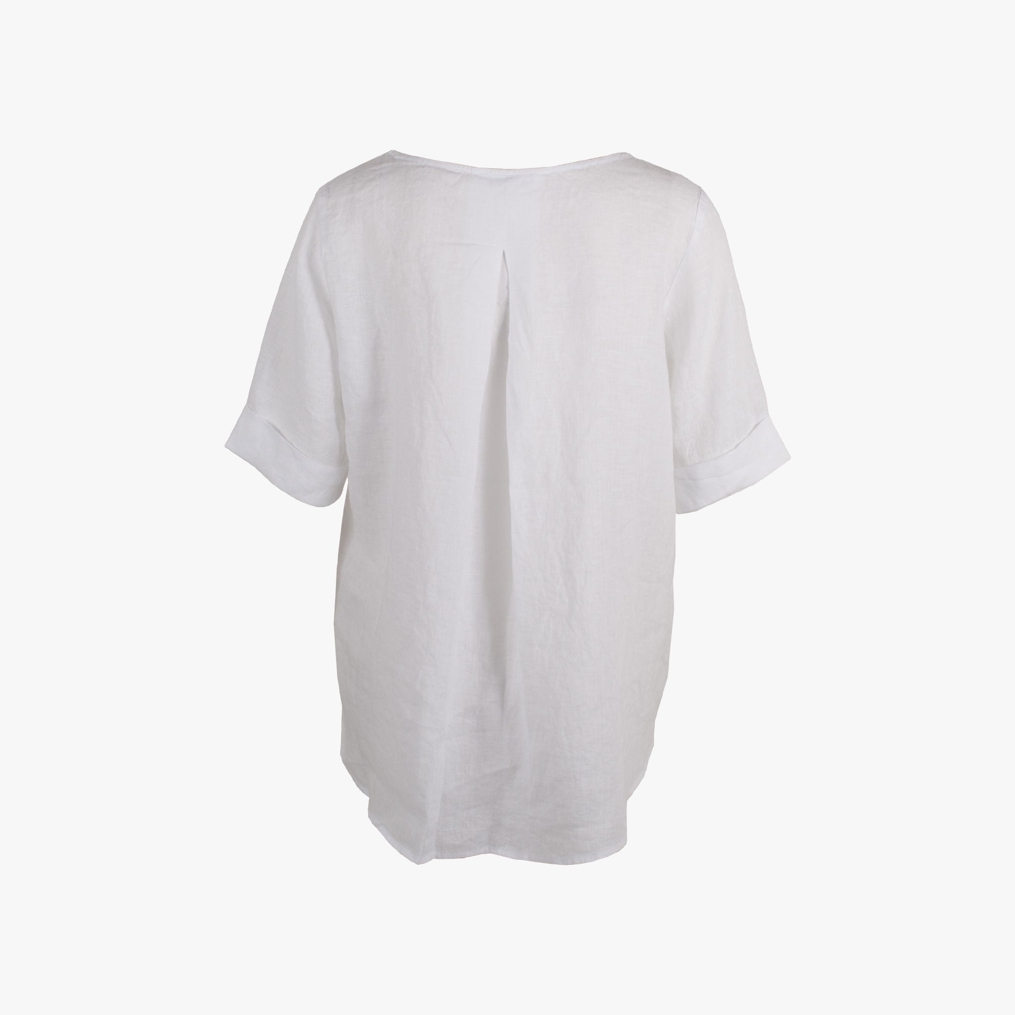 The White Shirt Blusenshirt Leinen | weiß