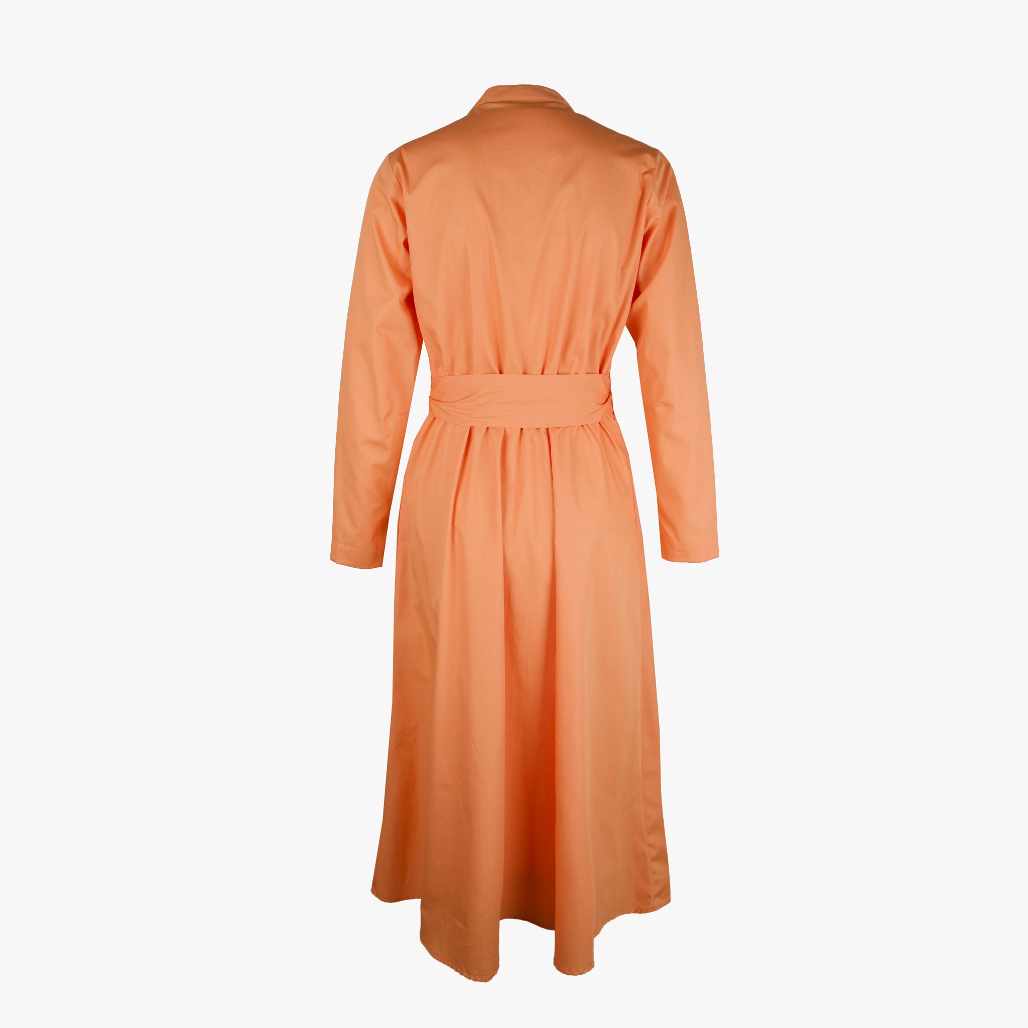 The white Shirt Kleid | orange