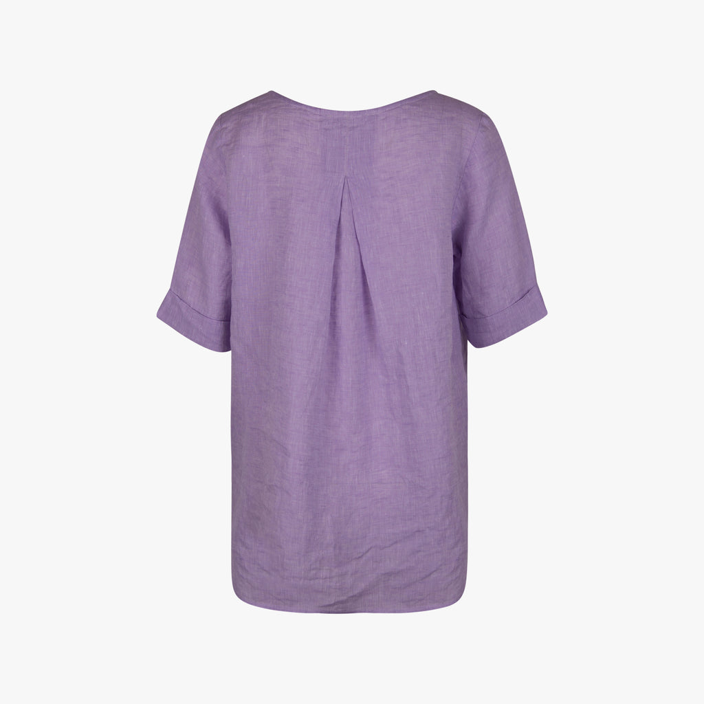 The White Shirt Leinenbluse | flieder