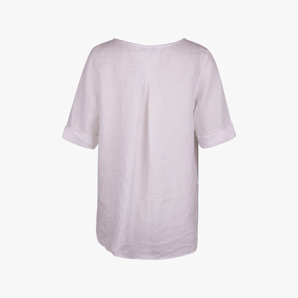 The White Shirt Leinenbluse | weiß