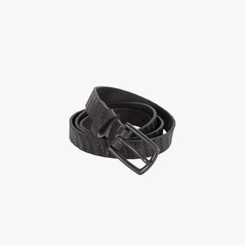 Themata, Gürtel Prägung 2 cm | schwarz