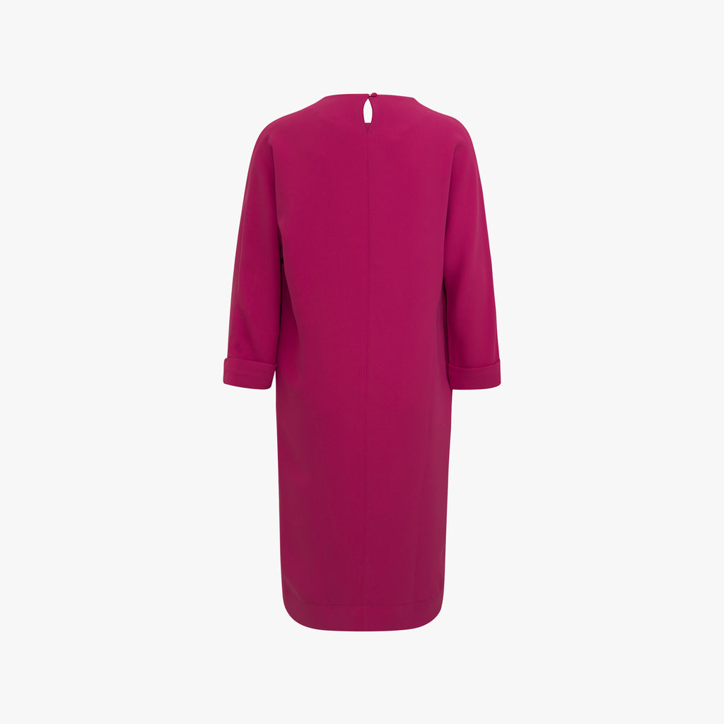 Kleid Umschlagmanschette | pink