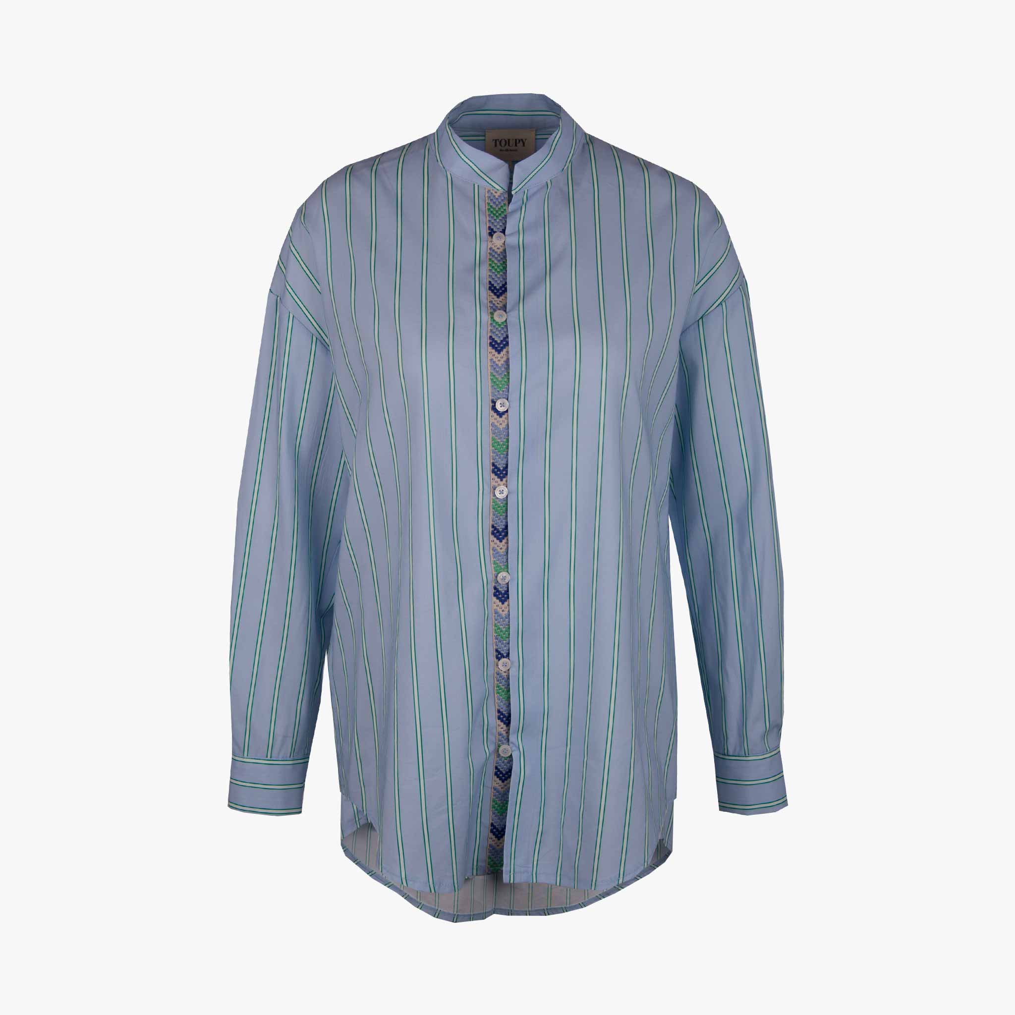 Toupy Bluse Borde | blau