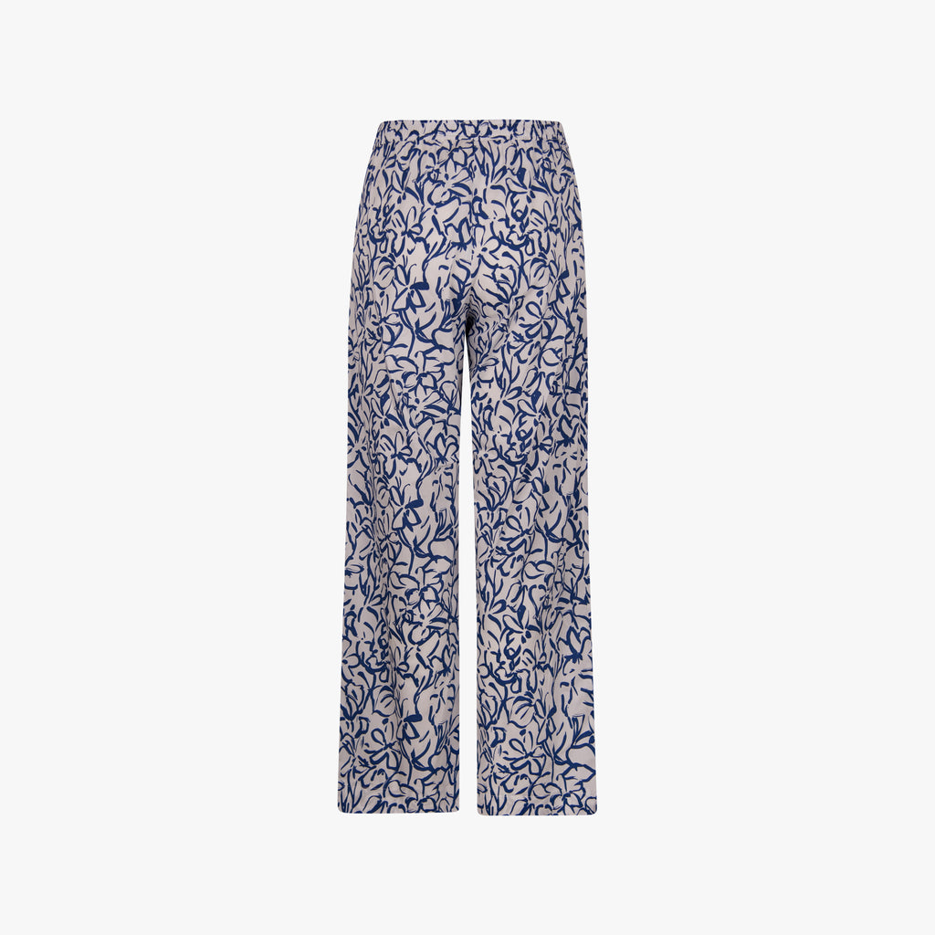 Toupy Hose Cotton Print | blau-weiß