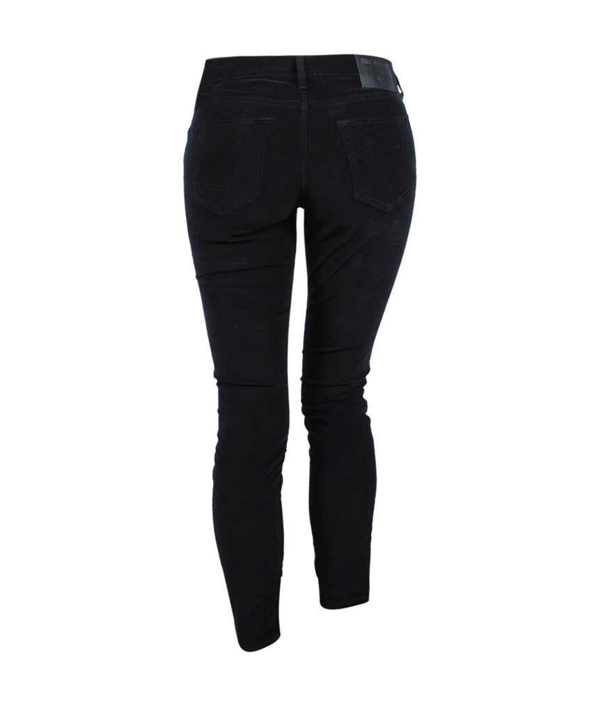 Hose Halle Velvet | schwarz