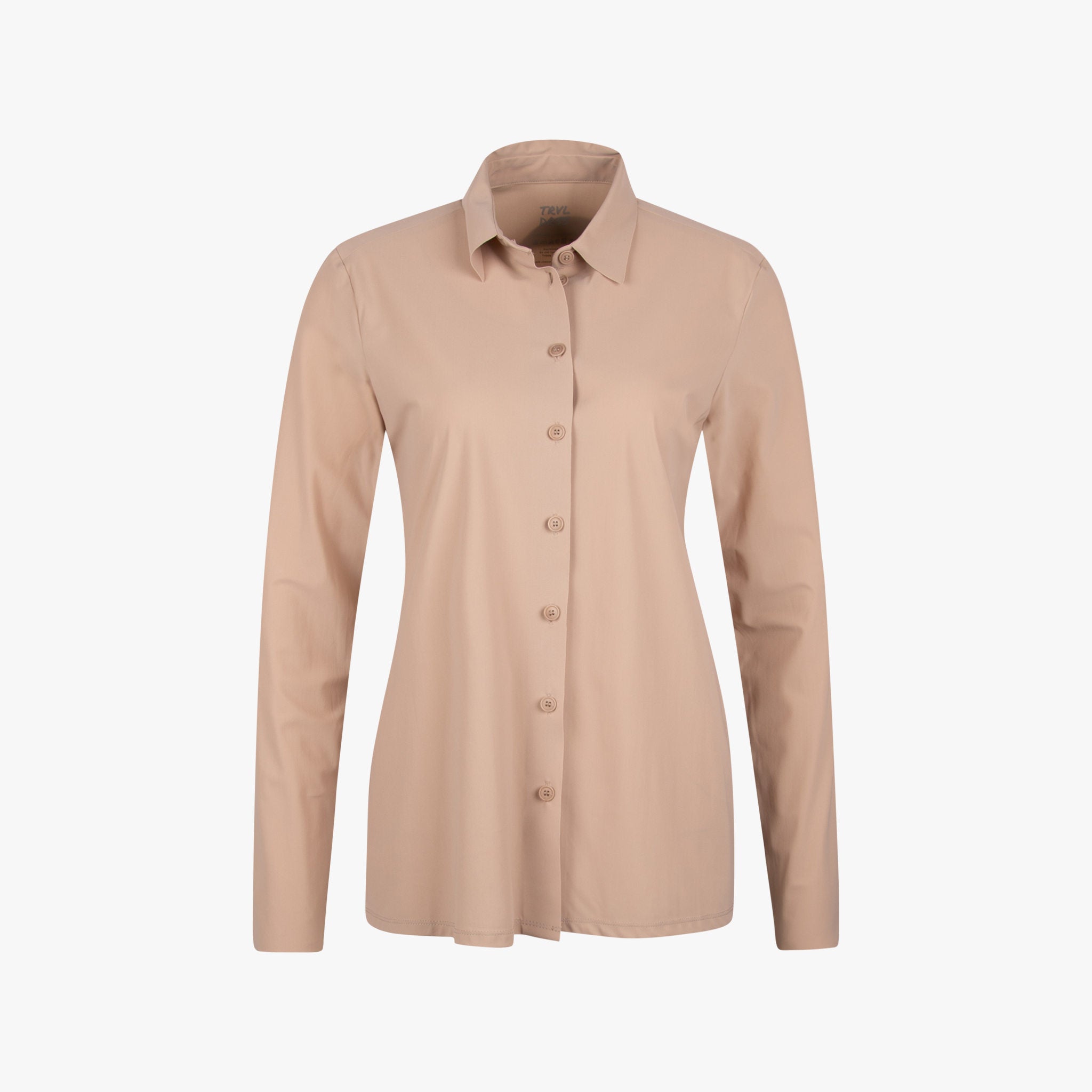 Trvl Drss Hembluse uni | beige