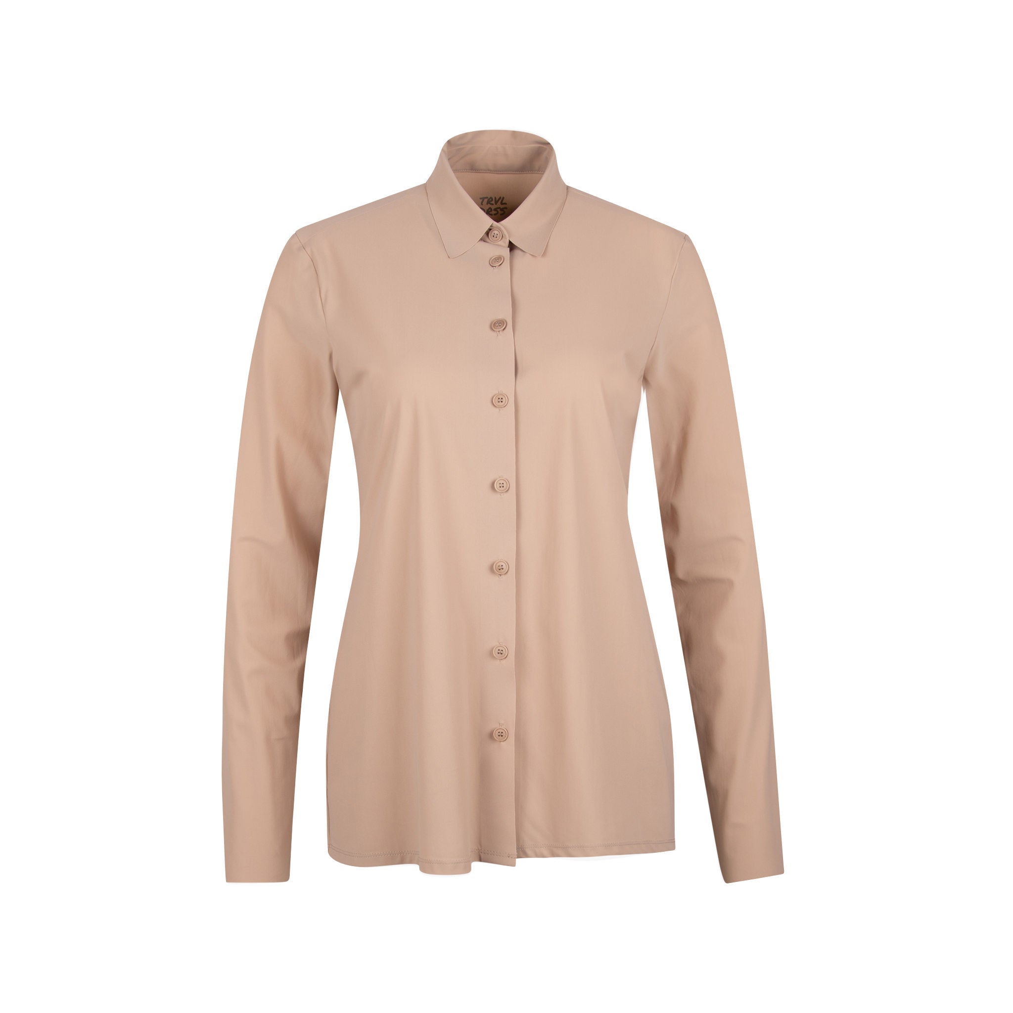 Trvl Drss Hembluse uni | beige