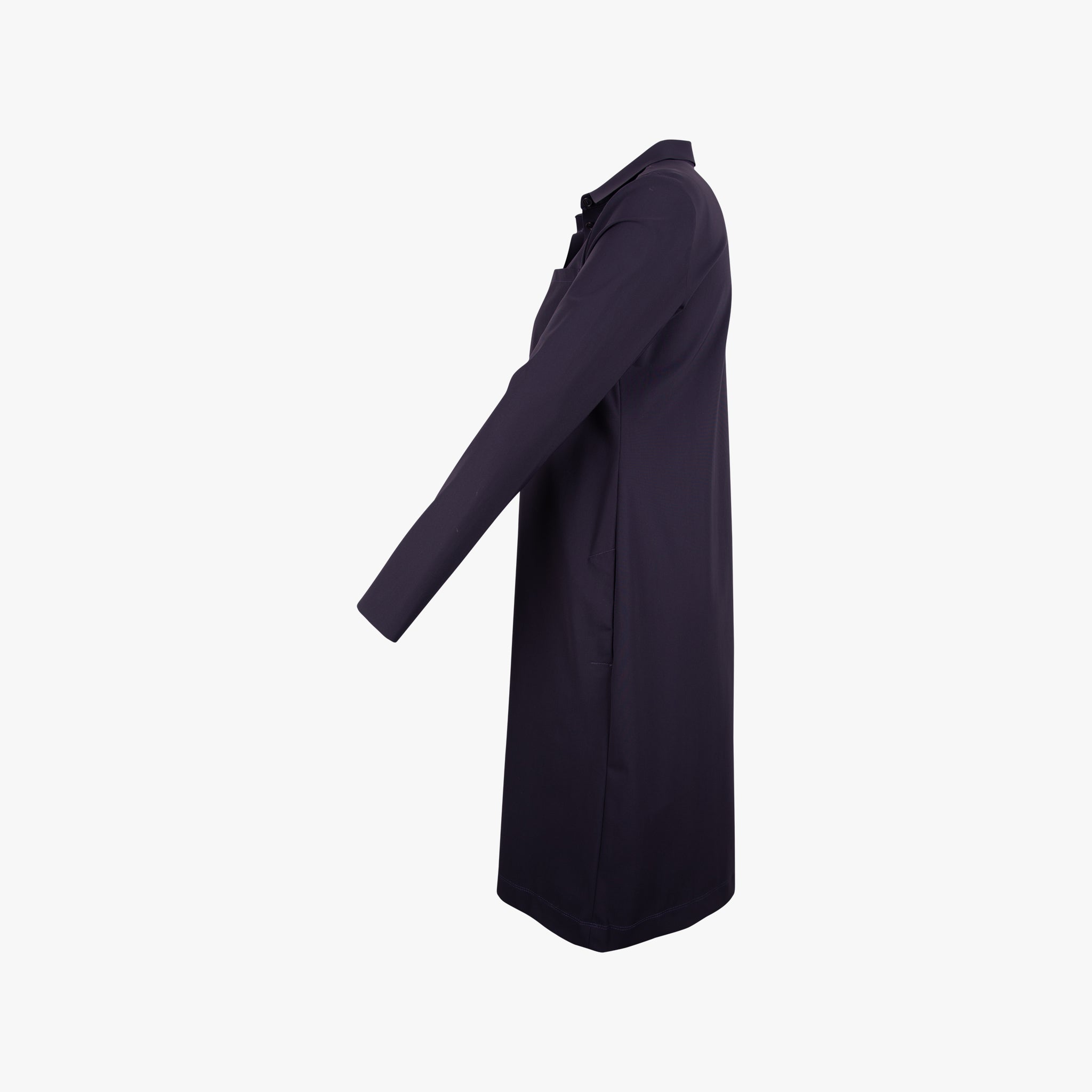 Trvl Drss Hemdblusenkleid uni | dunkelblau