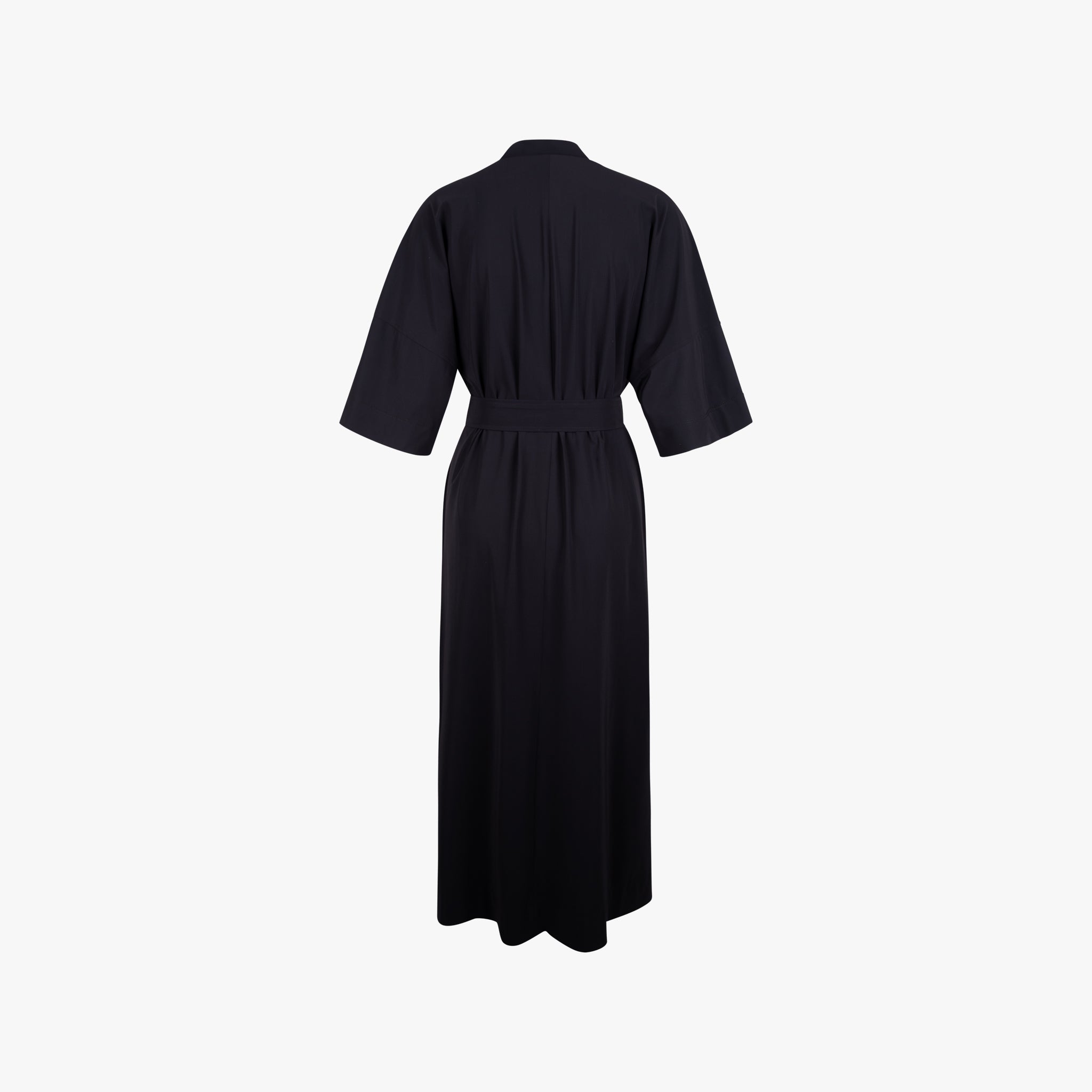Trvl Drss Long Polo Kleid | schwarz