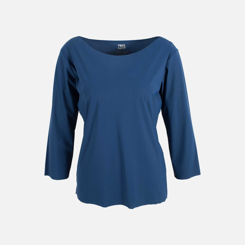 Trvl Dass RH-Shirt Uni | dunkelblau