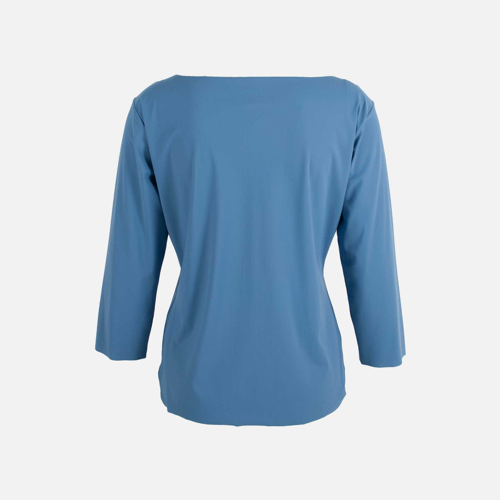Trvl Dass RH-Shirt Uni | taubenblau