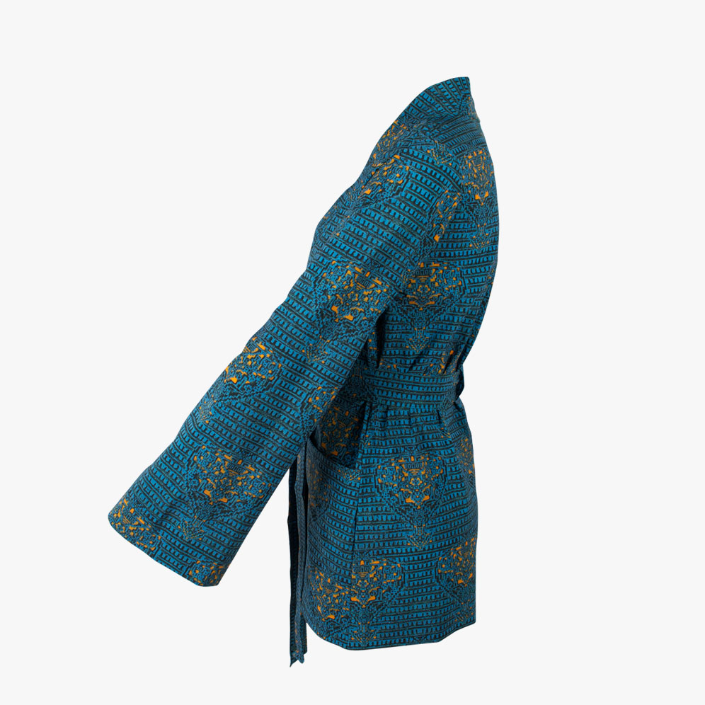 Jacke Haori (petrol, XXS) | petrol