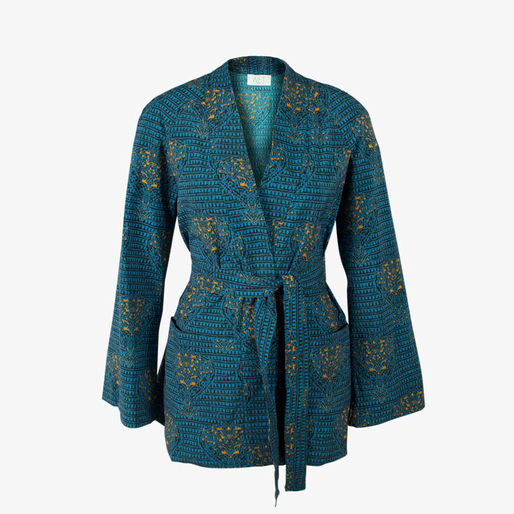 Jacke Haori (petrol, XXS) | petrol