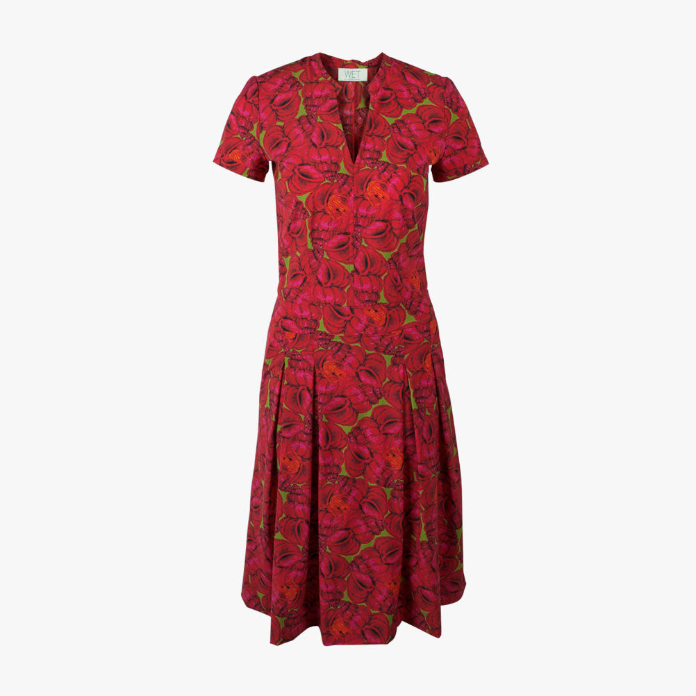 Kleid Therese Print (red, XXS) | red