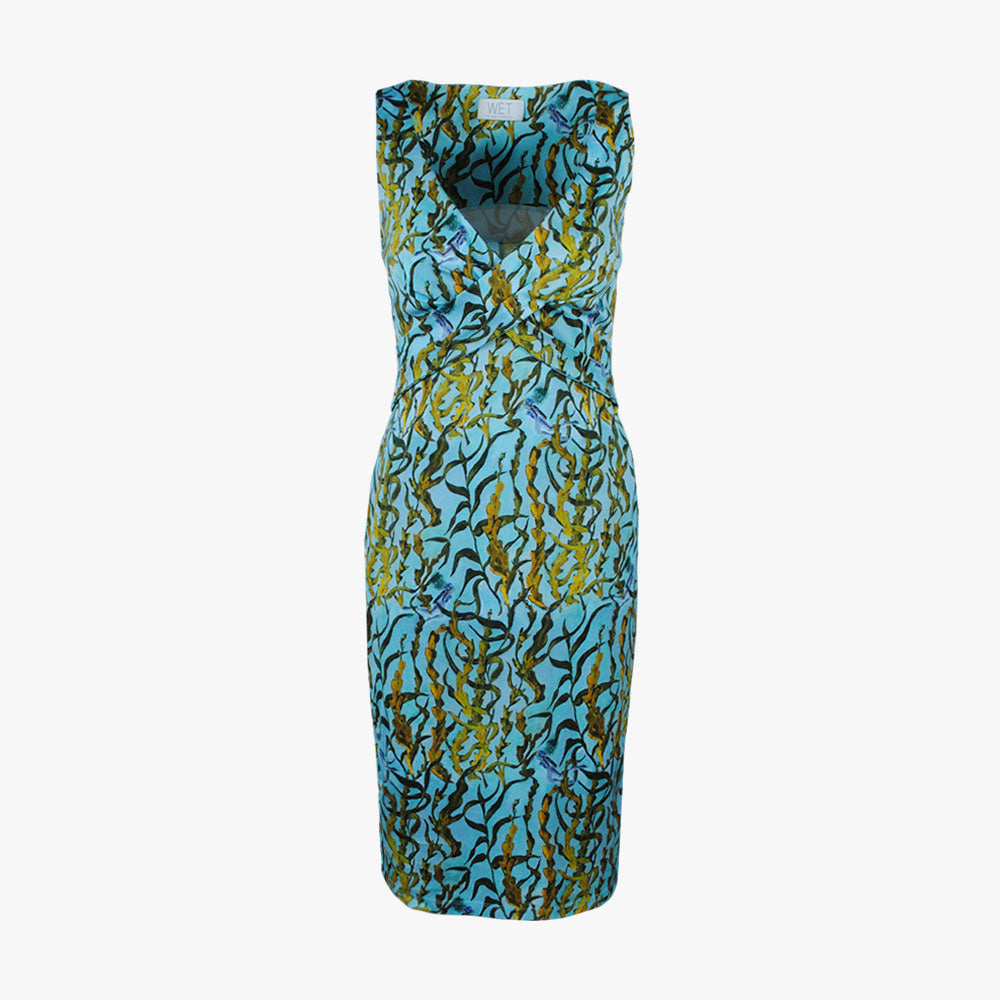 Kleid Veroushka Print (türkis, XXS) | türkis